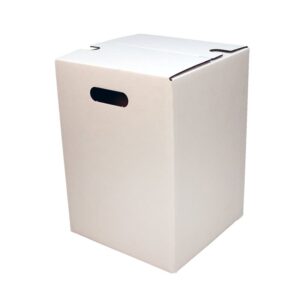 1-teiliger Papphocker weiß | 300x300x420 mm B-Ware