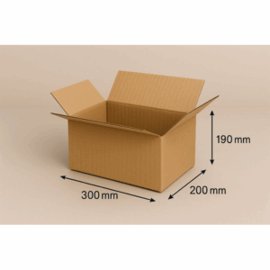 1-welliger Faltkarton 300x200x190mm