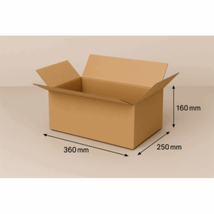 2-wellige Faltkartons 360x250x160 mm