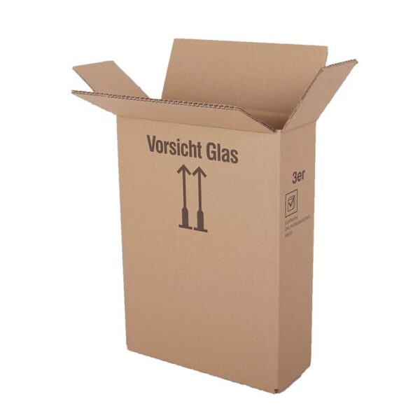 BOXXwell Flaschenversandkartons ohne Gefache | 3 Flaschen 0