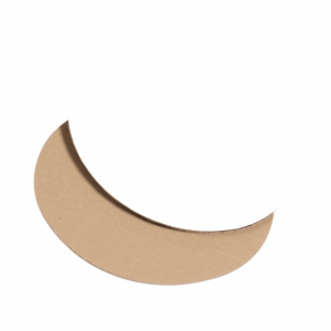 Dekoplatte Natura / Weiß - stabile & nachhaltige Verpackungslösung aus Wellpappe