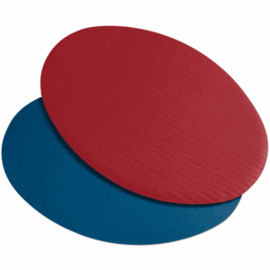 Dekoplatte Saphirblau / Bordeaux - stabile & nachhaltige Verpackungslösung aus Wellpappe