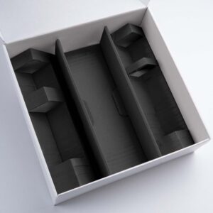 Geschenkbox Schwarz - stabile & nachhaltige Verpackungslösung aus Wellpappe