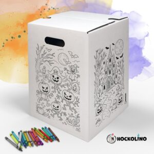 Hockolino | DIY-Ausmal-Papphocker | Halloween | 300x300x420 mm