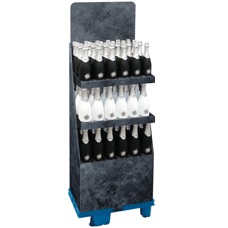 Manteldisplay Schiefer - stabile & nachhaltige Verpackungslösung aus Wellpappe