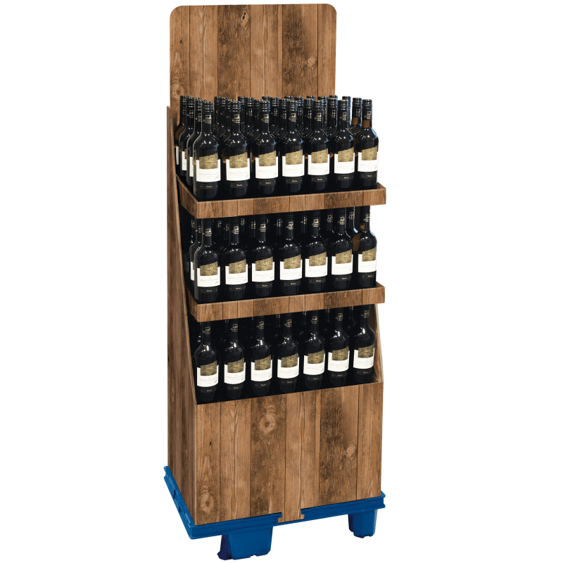 Manteldisplay Vintage - stabile & nachhaltige Verpackungslösung aus Wellpappe