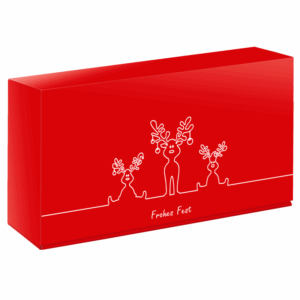 Präsentkarton Rentier Trio - stabile & nachhaltige Verpackungslösung aus Wellpappe
