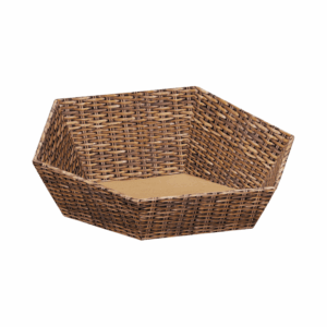 Präsentkorb Sechseckig Marché - stabile & nachhaltige Verpackungslösung aus Wellpappe