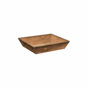 Präsentkorb Viereckig Flach Vintage - stabile & nachhaltige Verpackungslösung aus Wellpappe